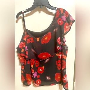 Guess one shoulder top.